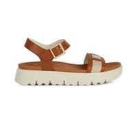 Geox Ragazza D Xand 2.1s C Slide Sandal, Ochre White, 36 EU