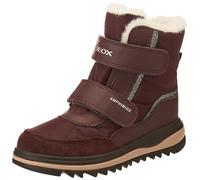 Geox Ragazza J Adelhide Girl B AB Ankle Boot, Dk Burgundy, 38 EU