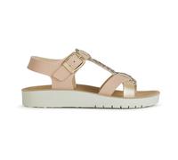 Geox Ragazza J Costarei Gi Sandal, Dk Rose Platinum, 30 EU