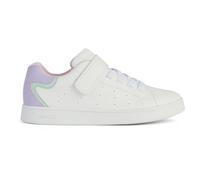 Geox Ragazza J Eclyper Girl A Sneaker, Bianco Viola, 32 EU