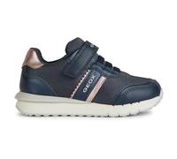 Geox Ragazza J Fastics Girl B Sneaker, Dk Navy Old Rose, 35 EU