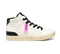 Geox Ragazza J Gisli Girl Sneaker, Bianco Nero, 33 EU