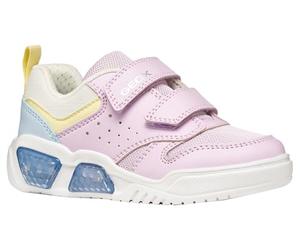 Geox Ragazza J Illuminus Girl A Sneaker, Lilac Sky, 28 EU