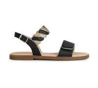 Geox Ragazza J Karly Girl Sandal, Black Platinum., 27 EU
