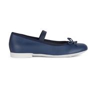 Geox Ragazza Jr Plie' D Ballet Flat, Blu Navy, 32 EU