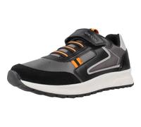 Geox Ragazzi J Briezee Boy A Sneaker, Black Orange, 27 EU
