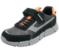 Geox Ragazzi J Flexyper Boy A Sneaker, Black Orange, 38 EU