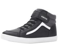 Geox Ragazzi J Gisli Boy C Sneaker, Black Dk Grey, 32 EU