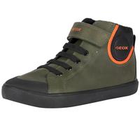 Geox Ragazzi J Gisli Boy F Sneaker, Dk Green Black, 29 EU