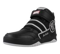 Geox Ragazzi J Perth Boy D Sneaker, Nero/Argento, 35 EU