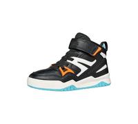 Geox Ragazzo J Perth Boy Basket, Nero Arancione, 33 EU