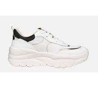 GEOX RESPIRA XTORS P/E scarpe donna sneakers tessuto pelle zeppa casual lacci