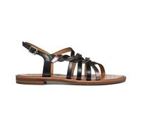 Geox D Sozy S D, Sandali Piatti Donna, Pelle Nera, 37 EU
