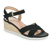 Geox Sandali con zeppa D ISCHIA CORDA in Nero 38