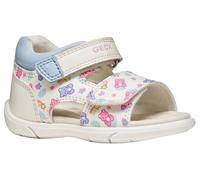 Geox Sandali da bambina B ZAPITO Girl White/LT Blue, 19 EU