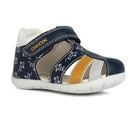 Geox Sandali da Bambino B Elthan Boy, Navy Ochre, 18 EU