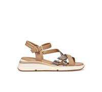 Geox Sandali da donna D Elowynne A con zeppa, beige Dk, taglia 38