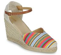 Geox Sandali da donna D Gelsa Espadrille Wedge, Cammello multicolore, 41 EU