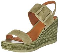 Geox Sandali da donna D Ponza Espadrille Wedge, verde pistacchio, 38 EU
