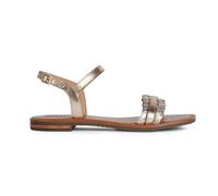 Geox Sandali da donna D Sozy Q A Flat, Oro argento, 37 EU
