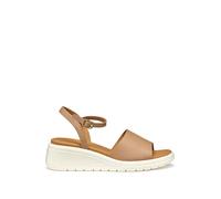 Geox D MELICONIA A, Sandalo con Zeppa Donna, Beige, 38 EU