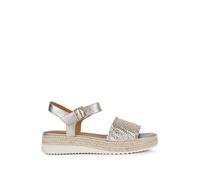 Geox D Eolie F, Sandali con Zeppa, Bronzo, 36 EU