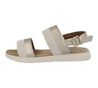 Geox Sandalo da donna D Dandra, Lt Gold Off White, 36 EU