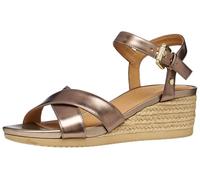 Geox Sandalo da donna D Ischia Corda C Wedge, beige scuro, 39 EU