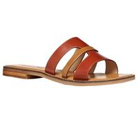 Geox Sandalo da donna D Maddalusiac P Flat Sandal, mattone/cammello, 39 EU