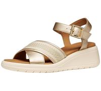 Geox Sandalo da donna D Meliconia G Wedge, LT, oro/papiro, 38 EU
