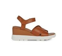 Geox Sandalo da donna D Spherica Ec6 C Wedge, cognac, 39 EU