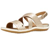 Geox Sandalo da donna D Vega B Flat Sandal, LT Gold, 38 EU