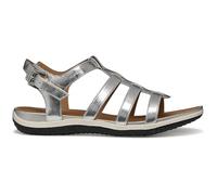 Geox Sandalo da donna Vega D piatto, argento, 39 EU