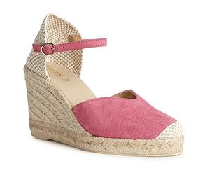 Geox Sandalo Espadrillas da donna D Gelsa con zeppa, Ciclamino, 37 EU