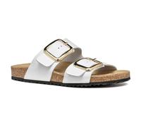 Geox D Brionia R B, Sandali Piatti Donna, Bianco, 39 EU