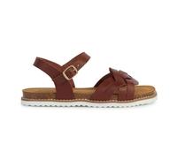 Geox D Leuca A, Sandali Piatti Donna, Cognac, 39 EU