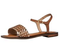 Geox Sandalo piatto da donna D Sozy QC C Camel/LT Gold, 37,5 EU