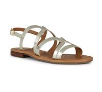 Geox Sandalo piatto da donna D Sozy S Y, Lt Gold., 37 EU