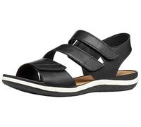 Geox Sandalo piatto da donna D Vega A, nero, 42 EU