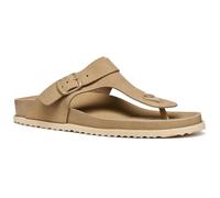 Geox Sandybett B Flat Sandal da donna, Tortora, 36 EU