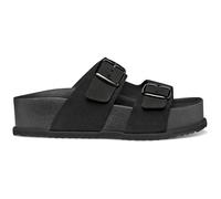 Geox Sandybett High A Flat Sandal, da donna, nero, 39 EU