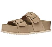 Geox Sandybett High A Flat Sandal, LT, tortora, 36 EU