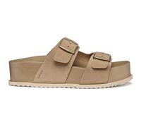 Geox Sandybett High A Flat Sandal, LT, tortora, 37 EU