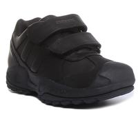 Geox Savage Geox Strap Slip On Junior Trainer Scarpe Bambini In Nero UK 1 - 13