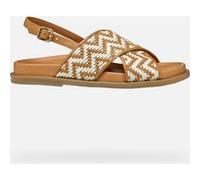 Geox D ADELASH E, Sandalo Scorrevole Donna, Camel/Papyrus, 40 EU