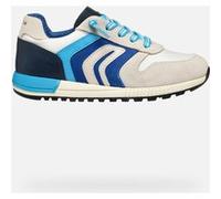 Geox J ALBEN Boy B, Scarpe da Ginnastica, White/Royal, 36 EU