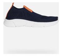 Geox J Aril Boy A, Sneakers Bambini e ragazzi, Multicolor Navy Orange, 37 EU