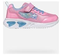 Geox J Assister Girl B - Scarpe da Ginnastica Bambina, Pink/Lt Sky,