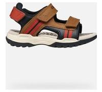 Geox Sandalo J Borealis da ragazzo, marrone chiaro ruggine, 42