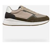 GEOX Uomo BRANTHON Sneaker Beige Army - Comfort Traspirabilità U55LCA02211C0152